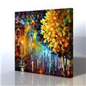 Sokak Manzarası - Leonid Afremov Kanvas Tablo
