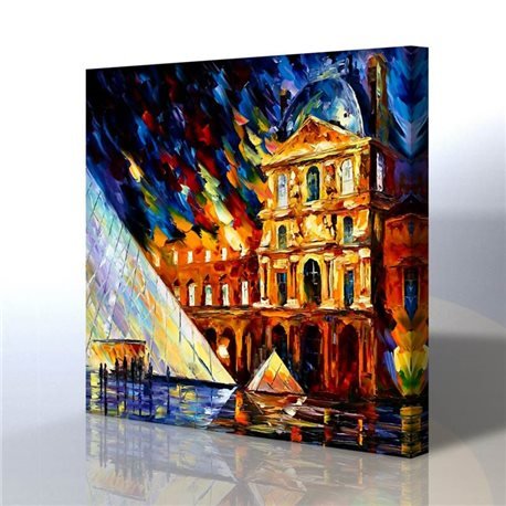 Sokak Manzarası - Leonid Afremov Kanvas Tablo