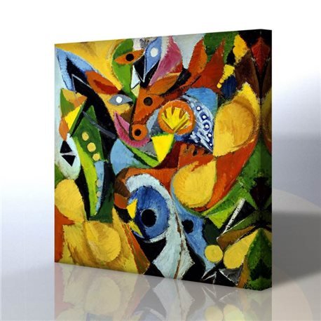 Dekoratif Desen - Ernst Wilhelm Nay Kanvas Tablo