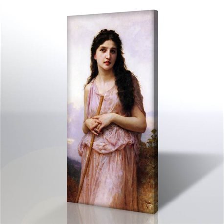 Çoban Kızı - William-Adolphe Bouguereau Kanvas Tablo