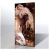 Kuğu Ve Kız - Lord Frederic Leighton Kanvas Tablo