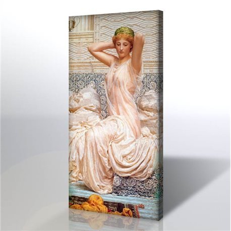 Oturan Kız - Albert Joseph Moore Kanvas Tablo