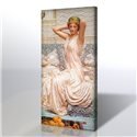 Oturan Kız - Albert Joseph Moore Kanvas Tablo