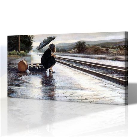 Bekleyiş Kanvas Tablo