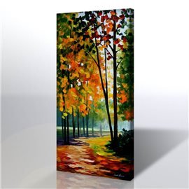 Sonbahar Manzarası - Leonid Afremov Kanvas Tablo