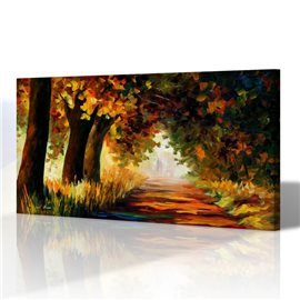 Sonbahar Manzarası - Leonid Afremov Kanvas Tablo