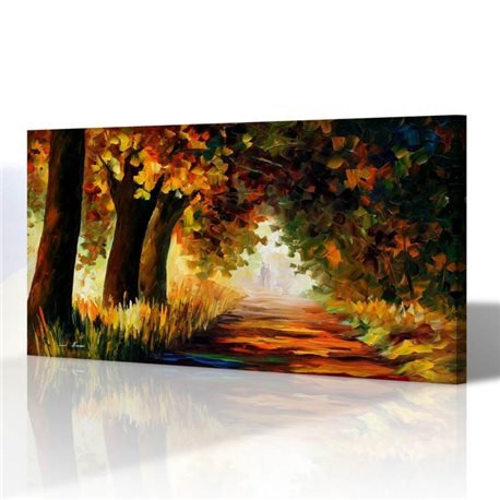 Sonbahar Manzarası - Leonid Afremov Kanvas Tablo