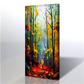 Sonbahar Manzarası - Leonid Afremov Kanvas Tablo