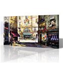 Kafe Restoran Manzarası Kanvas Tablo