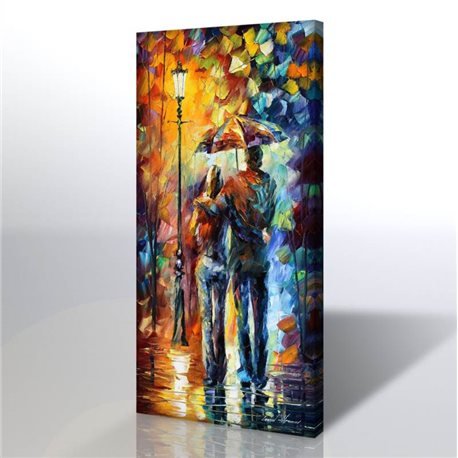Sokak Manzarası - Leonid Afremov Kanvas Tablo