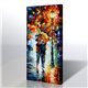 Sokak Manzarası - Leonid Afremov Kanvas Tablo