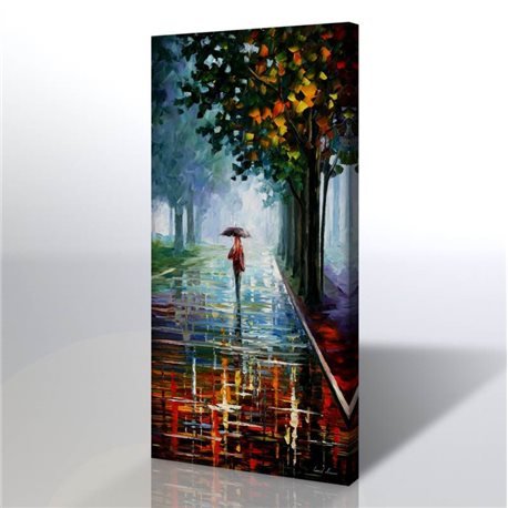 Sokak Manzarası - Leonid Afremov Kanvas Tablo