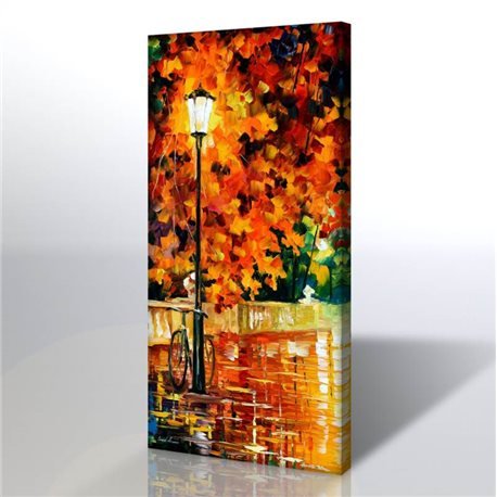 Sokak Manzarası - Leonid Afremov Kanvas Tablo