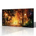 Sokak Manzarası - Leonid Afremov Kanvas Tablo