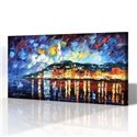 Sokak Manzarası - Leonid Afremov Kanvas Tablo