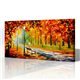 Sokak Manzarası - Leonid Afremov Kanvas Tablo