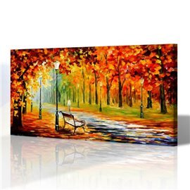 Sokak Manzarası - Leonid Afremov Kanvas Tablo