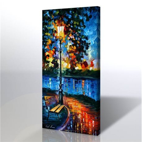 Sokak Manzarası - Leonid Afremov Kanvas Tablo
