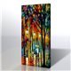 Sokak Manzarası - Leonid Afremov Kanvas Tablo