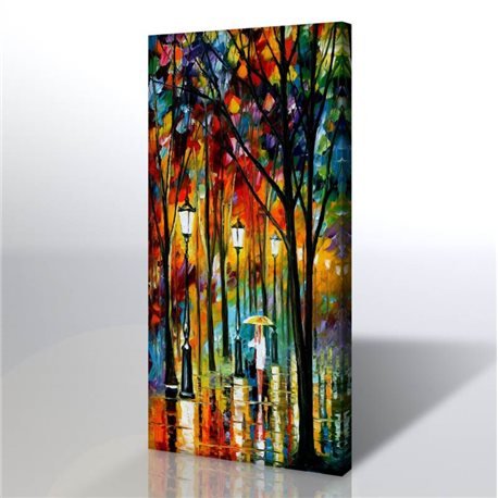 Sokak Manzarası - Leonid Afremov Kanvas Tablo