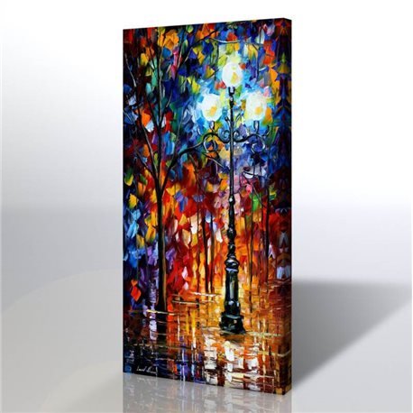 Sokak Manzarası - Leonid Afremov Kanvas Tablo