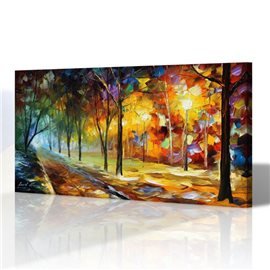 Sokak Manzarası - Leonid Afremov Kanvas Tablo
