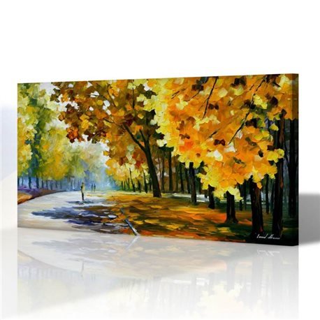 Sokak Manzarası - Leonid Afremov Kanvas Tablo
