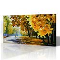 Sokak Manzarası - Leonid Afremov Kanvas Tablo