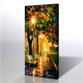 Sokak Manzarası - Leonid Afremov Kanvas Tablo