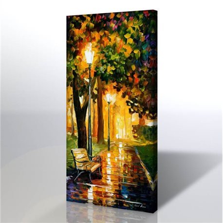 Sokak Manzarası - Leonid Afremov Kanvas Tablo