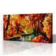 Sokak Manzarası - Leonid Afremov Kanvas Tablo