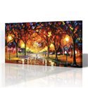 Sokak Manzarası - Leonid Afremov Kanvas Tablo