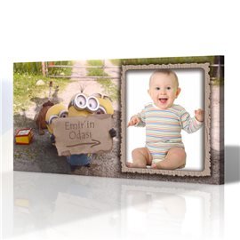 Minionlar çocuk odası özel tasarım kanvas tablo
