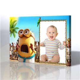 Minionlar çocuk odası özel tasarım kanvas tablo