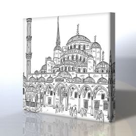 Kanvas Boyama Tablosu (Mandala Tablosu) - Sultanahmet