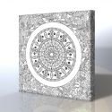 Çerçeveli Mandala Tarzı Kanvas Boyama Tablosu (Mandala Tablosu)